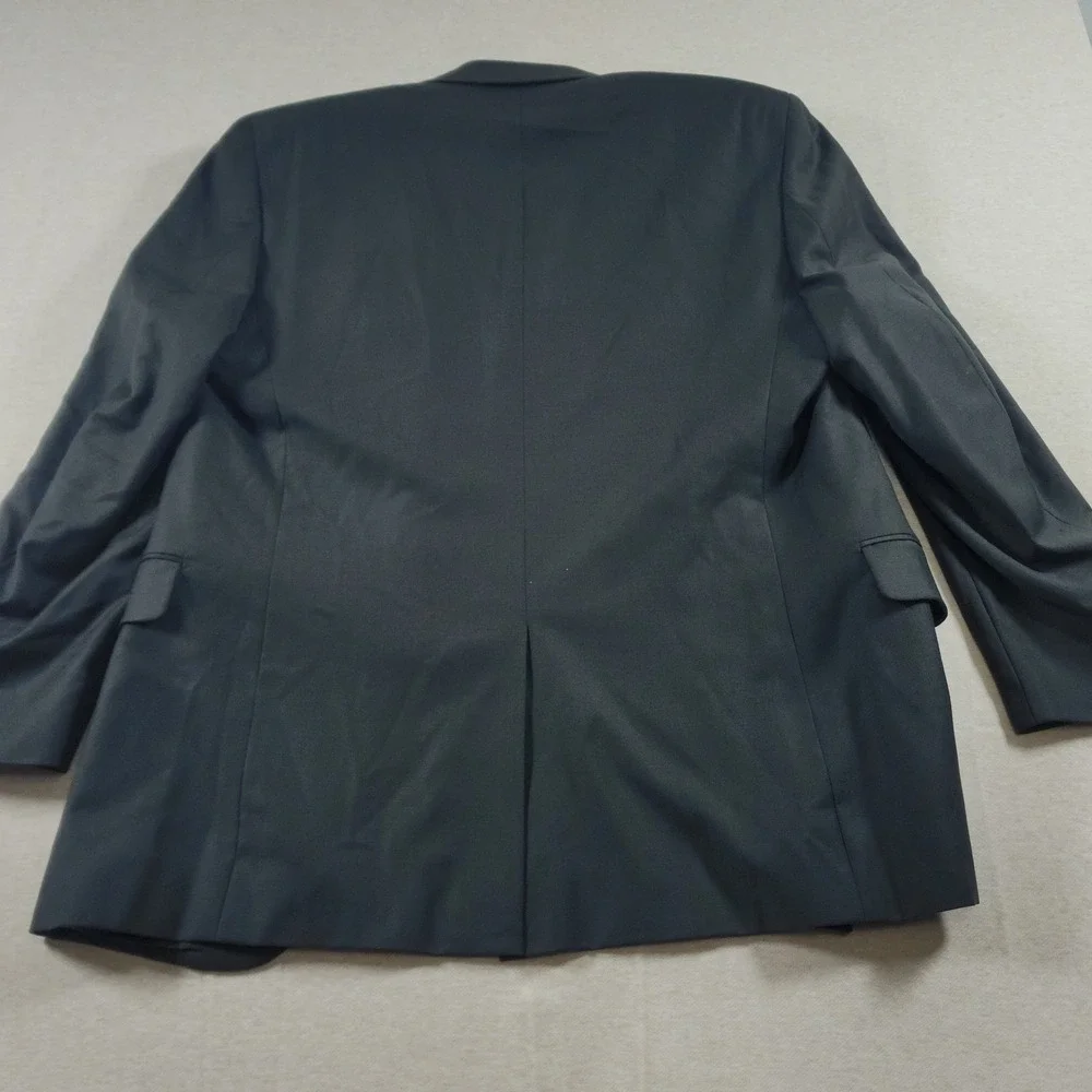 Jos A Bank Mens 41R Charcoal Gray 100 Wool Blazer Two Button Sport Coat Suit